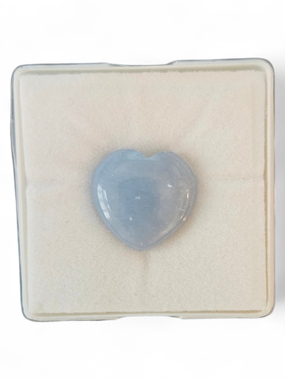 Angelite Heart Shaped Cabochon